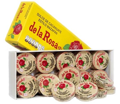 mazapan, caja con pzas,